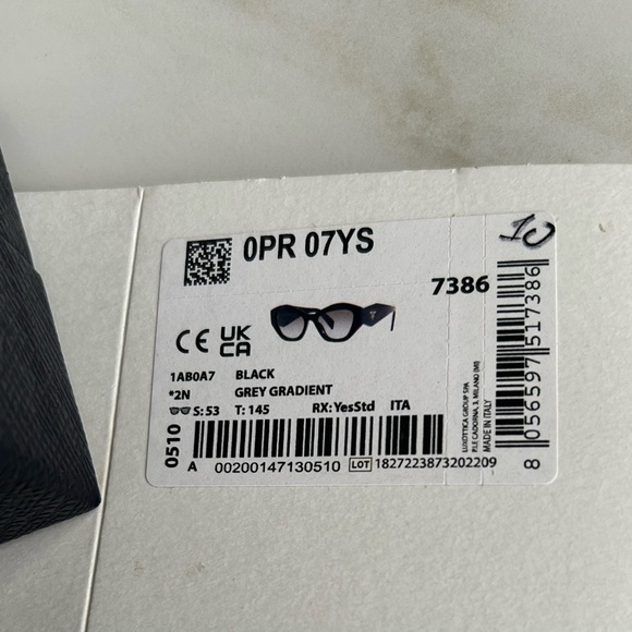 Prada PR 07YS Women’s Rectangular Sunglasses - Picture 10 of 10